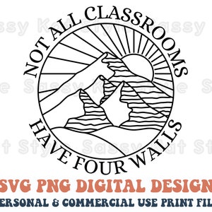 Not All Classrooms Have Four Walls Homeschool Mama Back To School Kids SVG PNG Cricut Sublimation Transfer Shirt Tank Top Gift