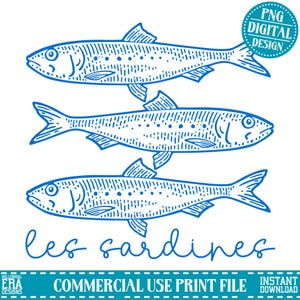 Sardina PNG per maglietta Pesce in scatola Maglietta francese Pomodoro Ragazza Estate Costiera Centro città Ragazza Oceano Ispirato Stile Spiaggia Vibe Les PNG
