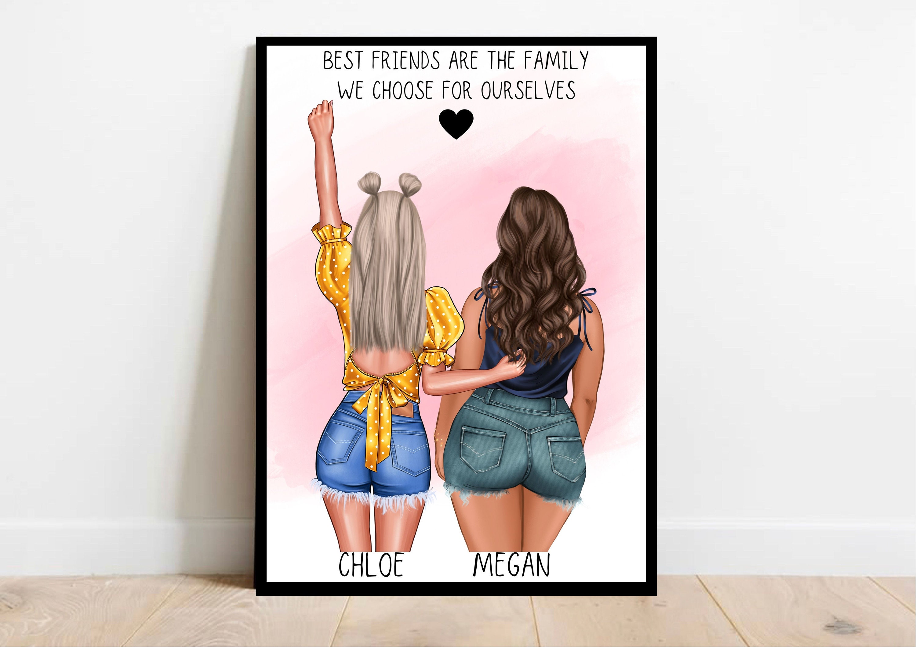 Best Friend Print Bestfriend print Personalised Gift for Etsy