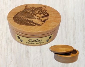 Cat Urn for Ashes, Cremation Pet Urn, Dog Urn for Ashes, Keepsake Memorial Box