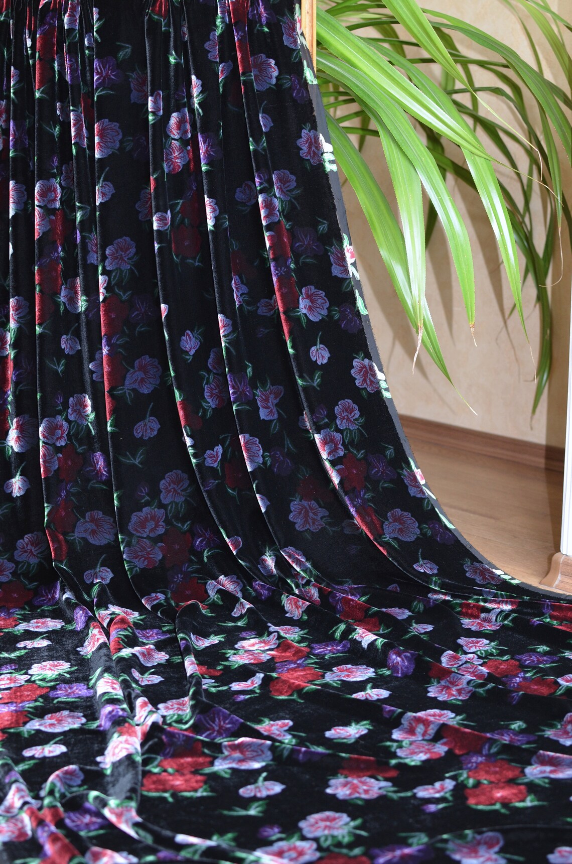 Vintage velvet fabric Silk velvet fabric Vintage Uzbekistan Etsy