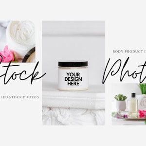 Styled Stock Photo Beauty Product / Body Butter mockup / Beauty Product Template Photo / Beauty Product Label photo / High resolution mockup