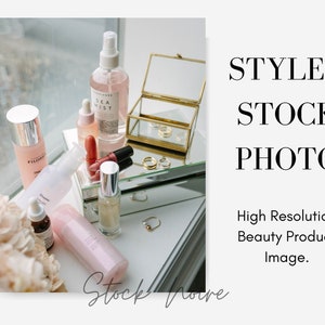 Styled Stock Photo / Styled stock Vanity product images / High Resolution / Digital Marketing / Product Photography