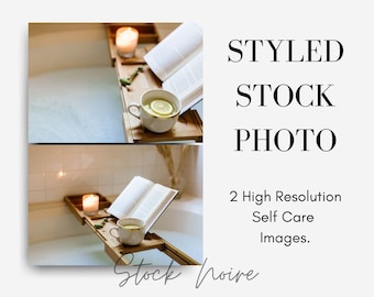 Styled Stock Photo | High resolution images | Self Care Morning/Night Routine | Self Care Kit Photos