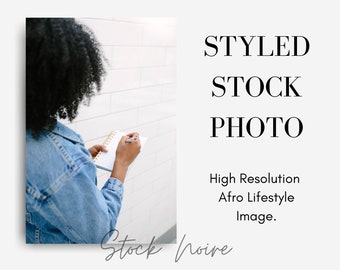 Styled Stock Photo / High Resolution Image / Styled Stock Images / Afro woman / Women of Color Stock Photos