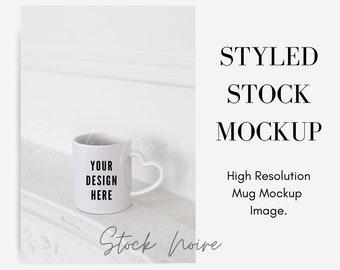 Download Heart Mug Mockup Etsy