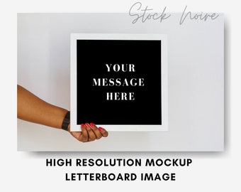 Styled Stock Photo Mockup, Styled stock images, Styled stock photo letterboard flatlay, High resolution mockup, Black Women Stock Photos