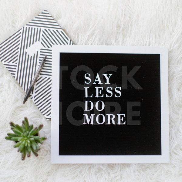 Styled Stock Photo / Letterboard Quote photo