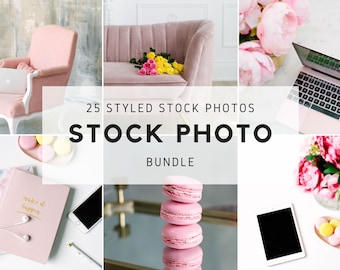 Styled Stock Photo Bundle, Pink Styled Stock Bilder, hochauflösende Stock Fotos, Styled Stock Fotos Desktop, Tech Mockup Foto