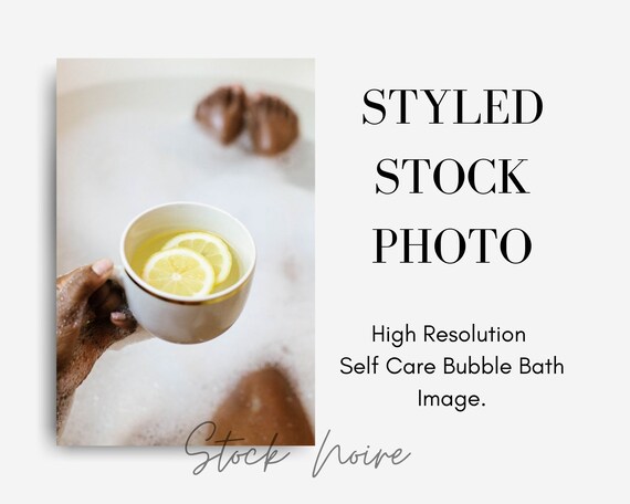 Styled Stock Photo | High resolution image | Self Care Morning/Night Routine | Woman of color | African American