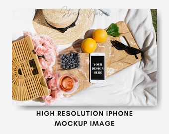 Styled Stock Photo iPhone Mockup, Tech mockup, iPhone x Mockup stock photo, iPhone stock photo, High resolution mockup