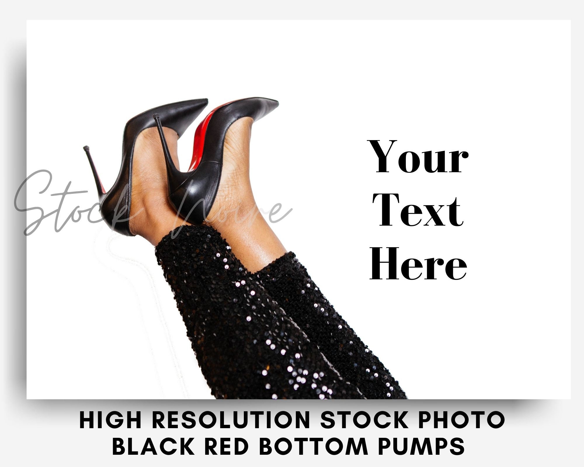 Styled Stock Photo / Red Bottoms Stock Photo / Fashion Inspired Styled