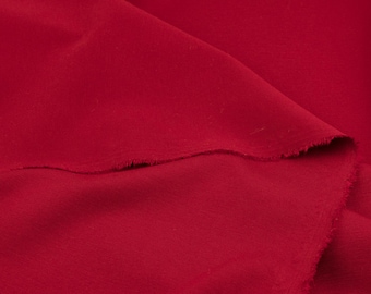 Ponte knit fabric cherry red – high quality viscose jersey ponte roma, soft stable double knit for dresses, skirts, blazers and pants