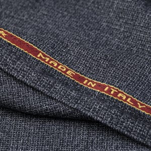 Designer Deadstock – Lightweight Italian Wool Suiting Fabric Anthracite Gray, Soft Wool Fabric for Suits, Blazers & Dresses
