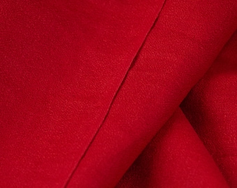 Red linen fabric by the metre - Linen for home decor and DIY