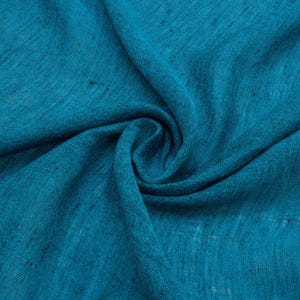 Line Gauze Fabric Teal Blue for Clothing, Accessories and Drapery