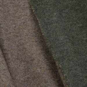 Italian Cashmere Wool Blend Knit Fabric for Capes and Coats, Doubleface Sewing Fabric