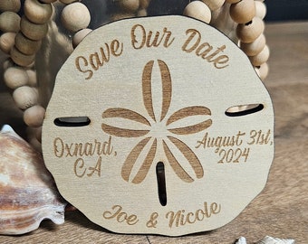 Sand Dollar Save the Date // Beach Wedding // Beach Favor