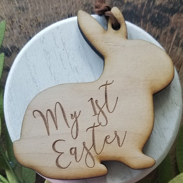 First Easter Bunny Tags// Easter Engraved Tag // Easter Basket Tag