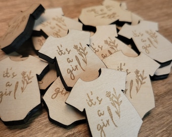 100 Count It's A Girl Onesie Confetti