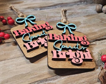 Baking Spirits Bright Ornament // Cookie Exchange Gift // For the Baker