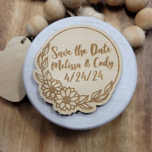 Wedding Save the Date // Sunflower Save the Date // Rustic Save the Date