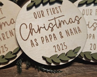 First Christmas As Grandparents Ornament