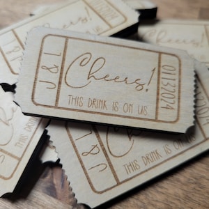 Event Drink Tokens // Wooden Drink Tickets // Event Tickets // Party Drink Tokens// Custom Drink Tokens// Wedding Drink Tokens