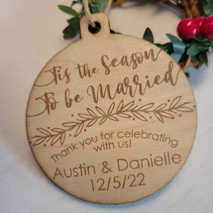 Christmas Ornament Wedding Favors // Winter Wedding // Christmas Wedding // Winter Wedding Favors