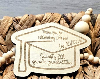 Personalized Graduation Cap Favor Magnet