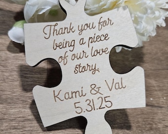 Puzzle Piece Wedding Favor