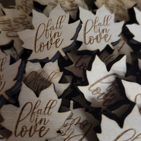 100 Count Fall in Love Table Confetti // Fall Wedding // Fall Leaves
