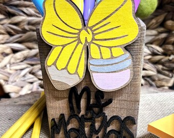 Custom Teacher Pencil Holder