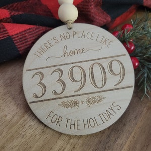 Personalized Zip Code Ornament: New Home Keepsake