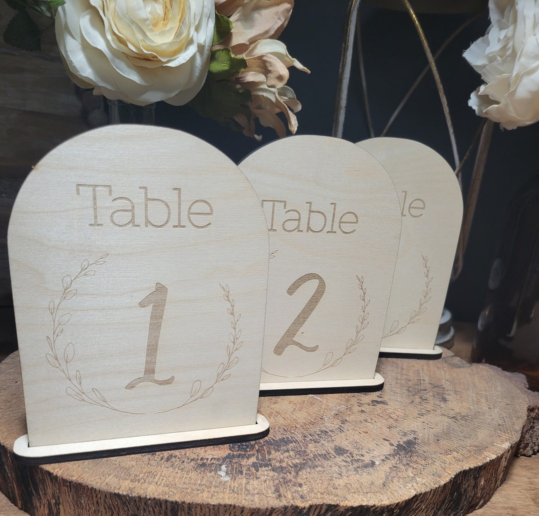 Rustic Wooden Table Numbers // Farmhouse Style // Wedding Table Numbers // Boho Wedding