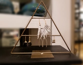 Triangle Earring Stand, Earring Holder,  Earring Display, Jewelry Storage