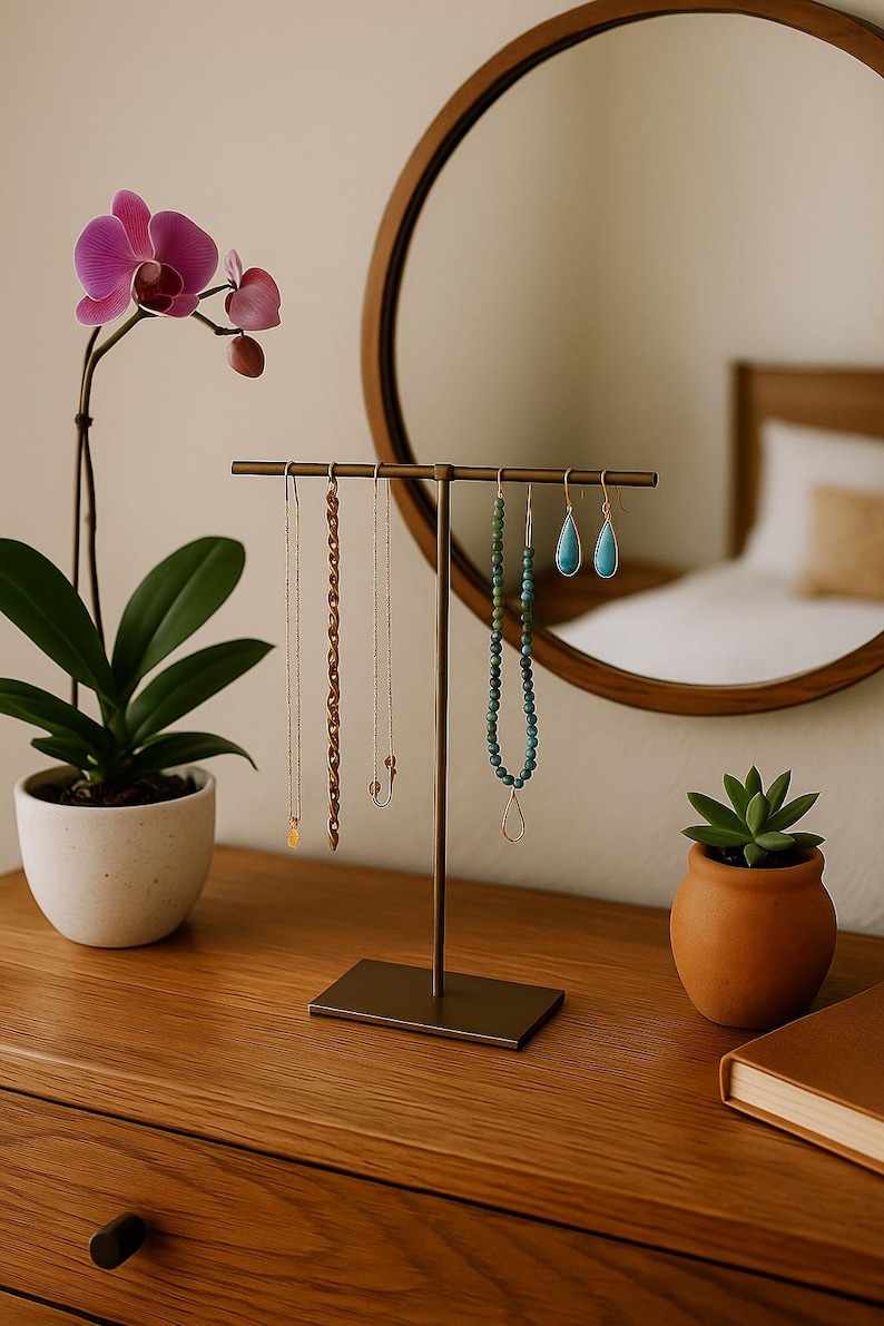 Necklace Stand, T-Stand Jewelry Holder, Jewelry Display, Necklace Organizer image 2