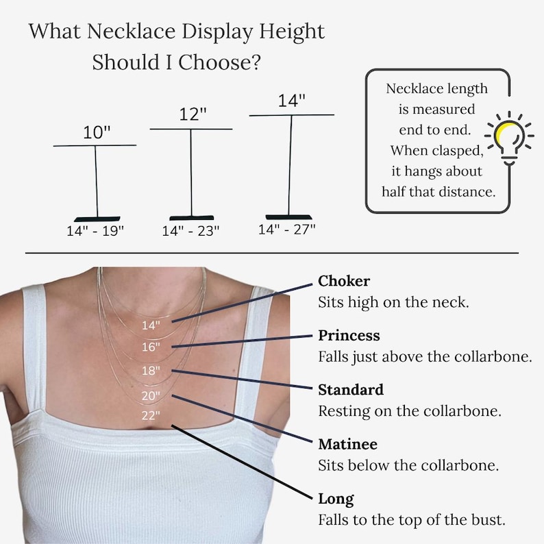 Necklace Stand, T-Stand Jewelry Holder, Jewelry Display, Necklace Organizer image 4