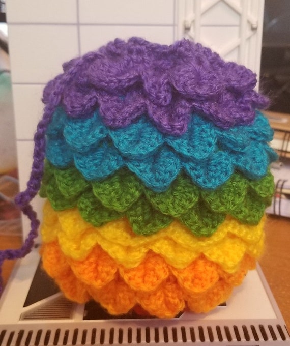 dragon egg crochet bag