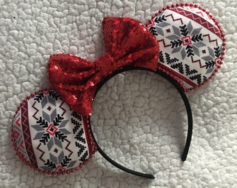 Ugly Christmas Pull Oreilles de souris | Oreilles de Noël Disney | Oreilles de Mickey Mouse | Oreilles Disney