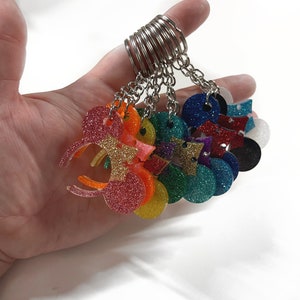 Disney Princess Keychains | Disney Keychain | Minnie Mouse Keychain | Mickey Mouse Keychain | Mouse Ear Keychain