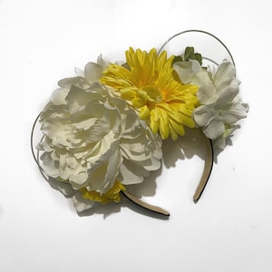 Sunshine Flower Mickey Ears | Disney Ears | Daisy Flower Ears | Disney Flower Headband | Mickey Ears Headband
