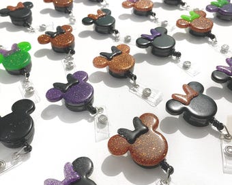 Porta credencial de resina con orejas de Minnie Mouse