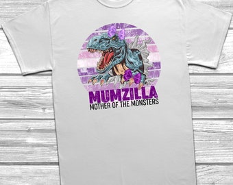 Mumzilla Mother Of The Monsters T-Shirt Mens, Mothers Day Gift, Funny Saying,