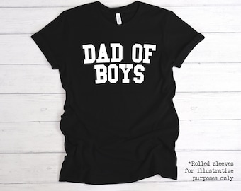 Dad of Boys T-Shirt – Father’s Day Gift from Sons | Boy Dad Shirt | Funny Dad Tee | Gift for Him | Soft Cotton Unisex T-Shirt