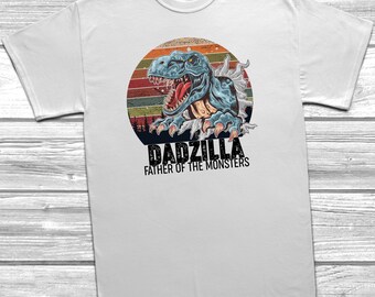 Dadzilla Father Of The Monsters T-Shirt Mens, Fathers Day Gift, Funny Saying,