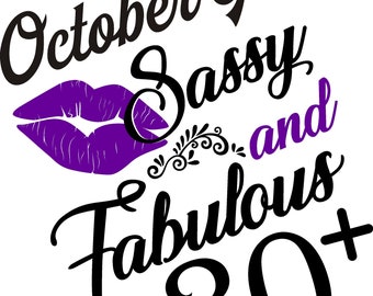 Download October birthday svg | Etsy