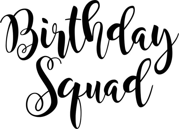 Download Birthday Squad Girl Birthday Party Girls SVG | Etsy