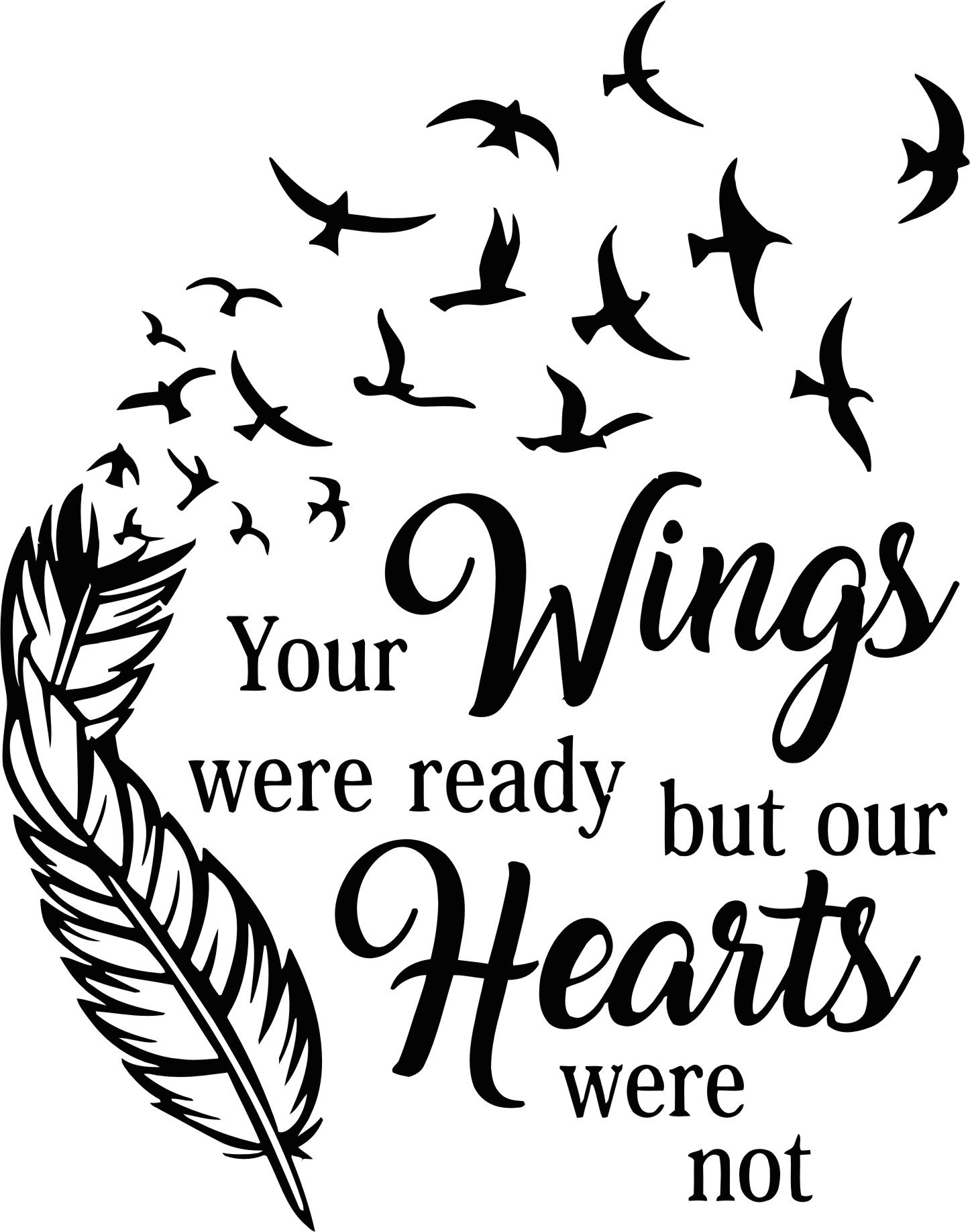 Download Your Wings were ready but our Hearts were not SVG | Etsy
