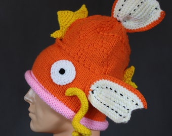Knitted woolen hat - Magikarp from Pokemon Go